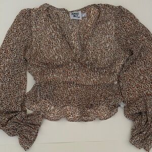 Floral Patterned Women's Top